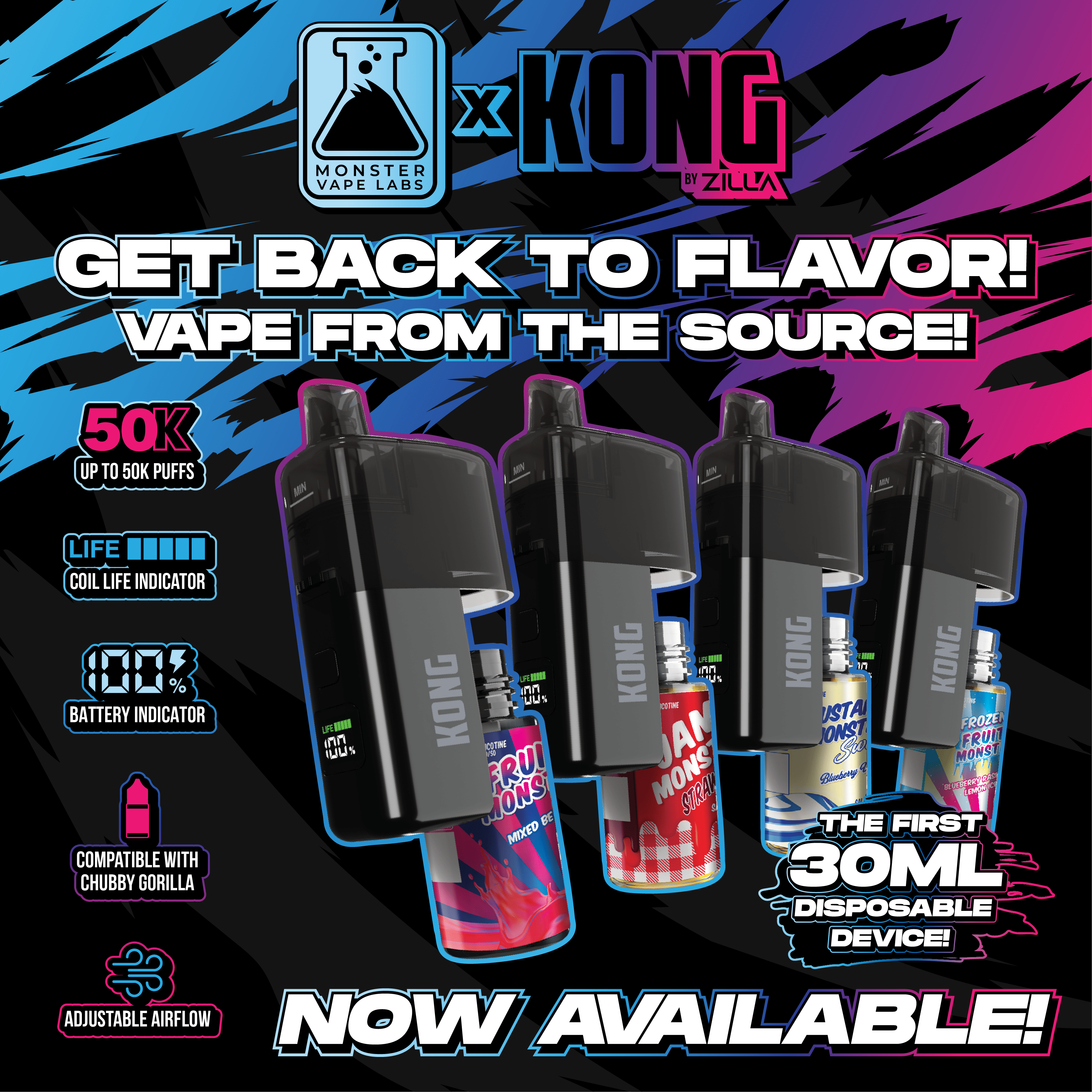 Monster Vape Labs x Kong 50K Disposable — image 3