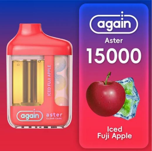 Again Aster 15K Disposable — Iced Fuji Apple