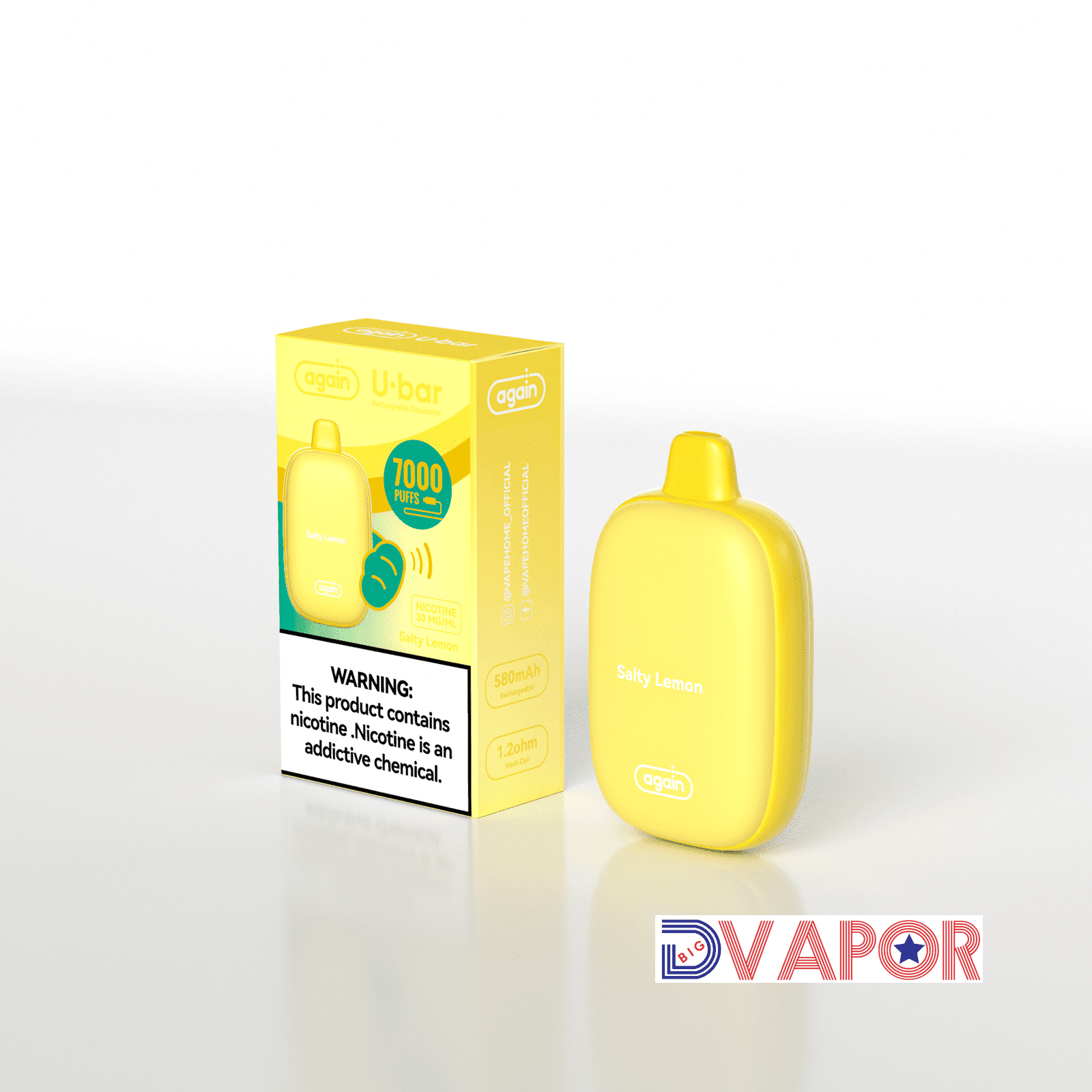 Again U-Bar 7000 Disposable — Banana Strawberry