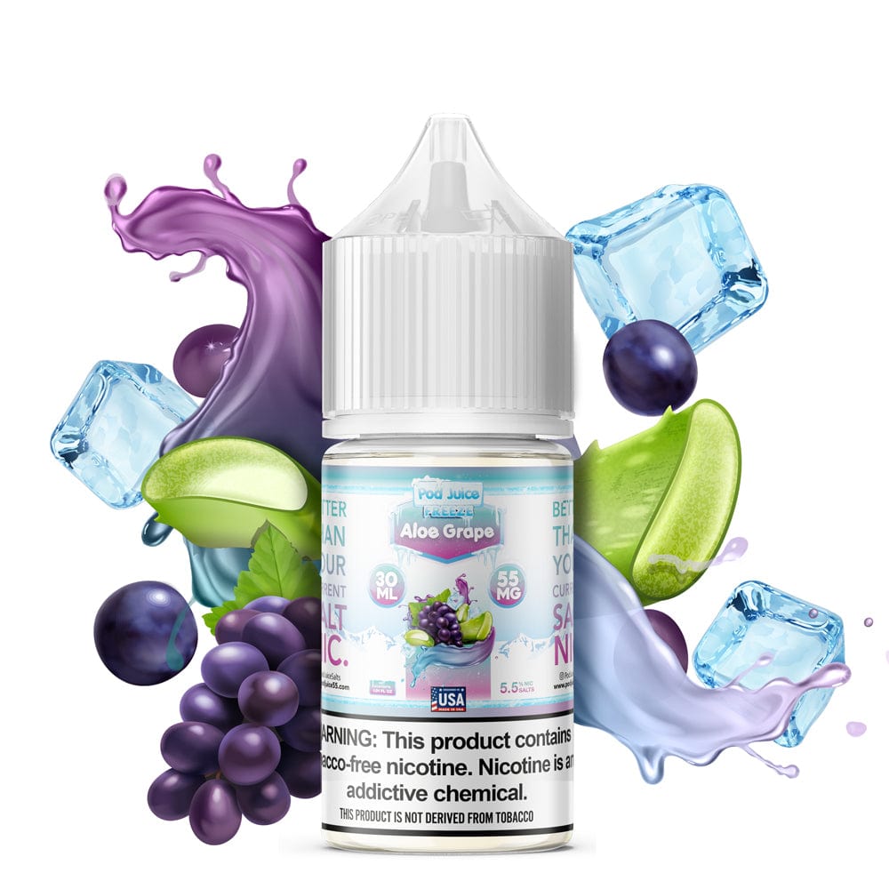 Pod Juice Freeze Salt - 30mL — Aloe Grape FREEZE