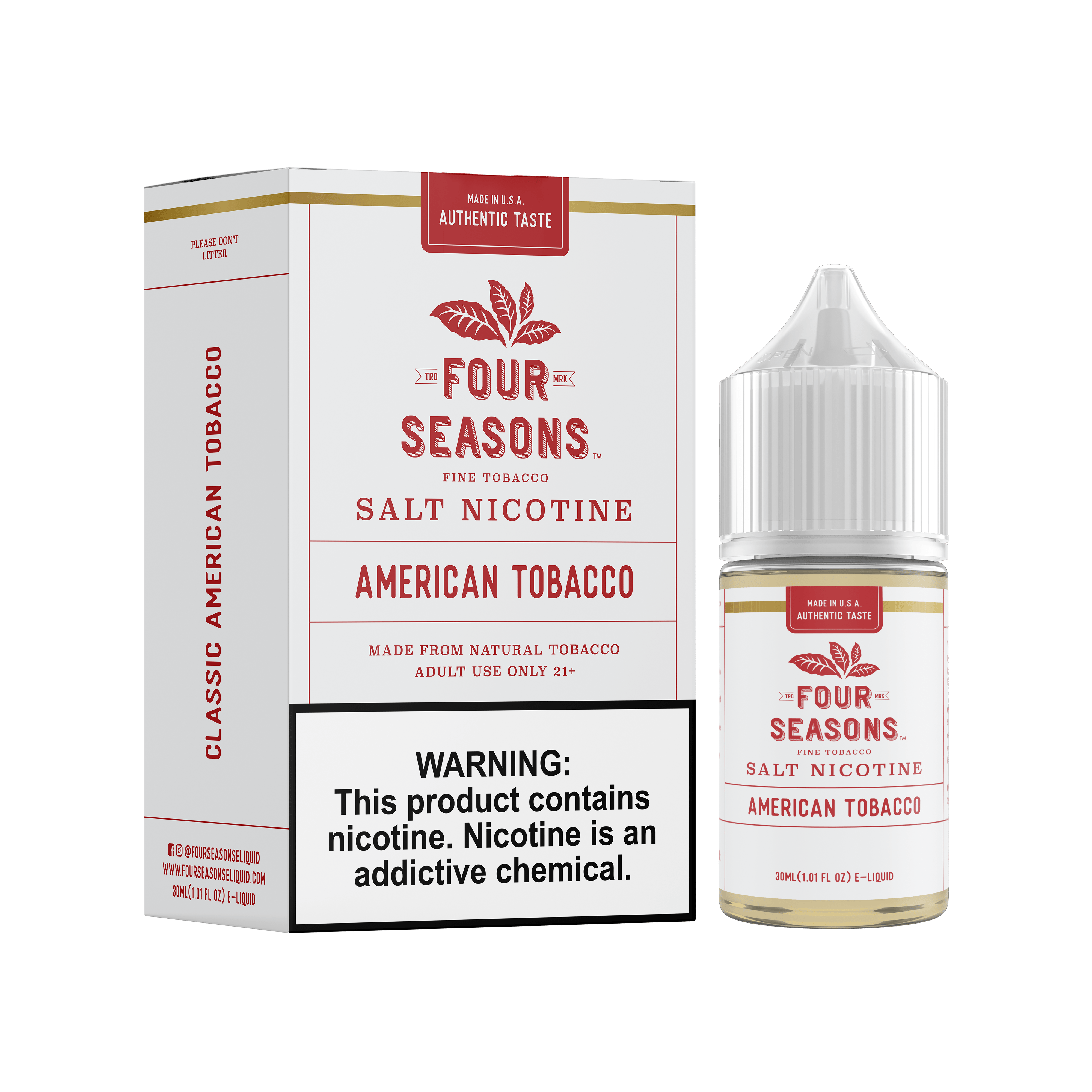 Four Seasons Salt - 30mL — American Tobacco