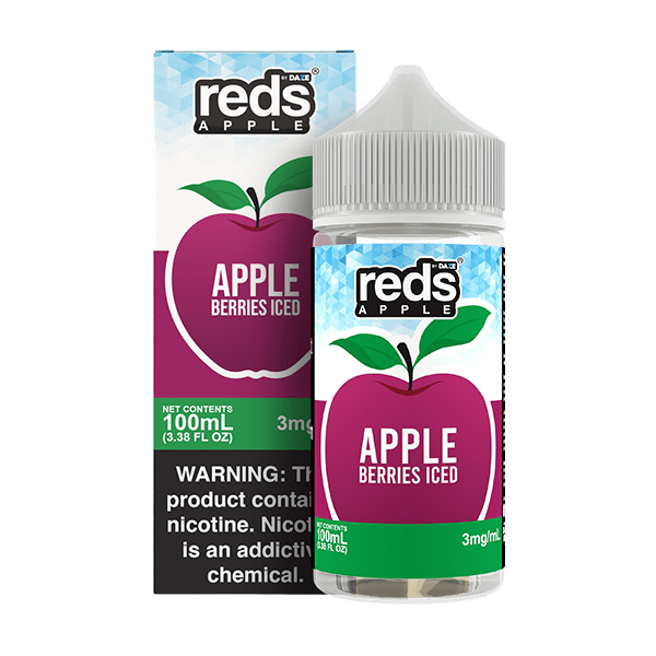 Red's Apple E-Juice by 7 Daze - 100mL — Apple Berries ICED