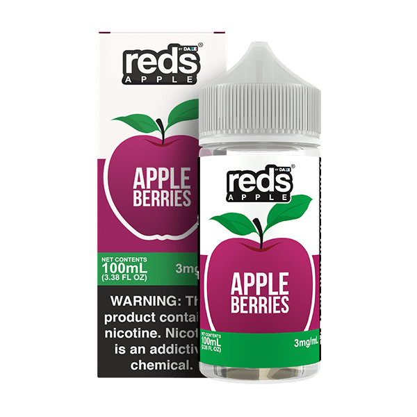 Red's Apple E-Juice by 7 Daze - 100mL — Apple Berries
