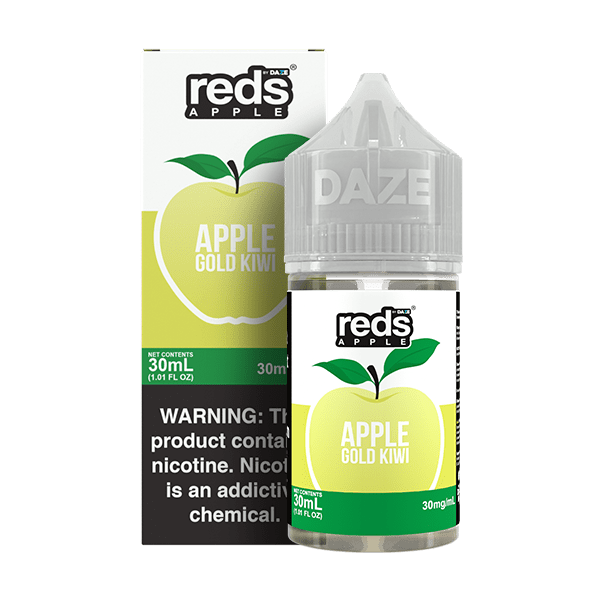 Red's Apple E-Juice by 7 Daze Salt - 30mL — Apple Gold Kiwi
