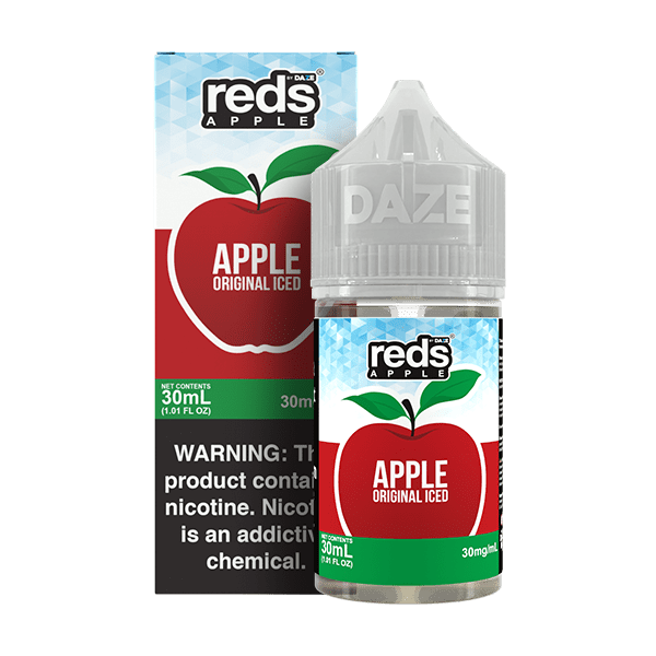 Red's Apple E-Juice by 7 Daze Salt - 30mL — Apple Original ICED