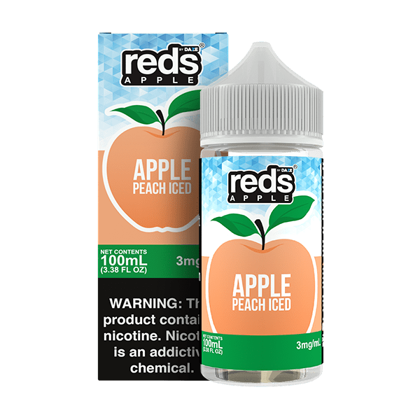 Red's Apple E-Juice by 7 Daze - 100mL — Apple Peach ICED