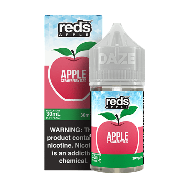 Red's Apple E-Juice by 7 Daze Salt - 30mL — Apple Strawberry ICED