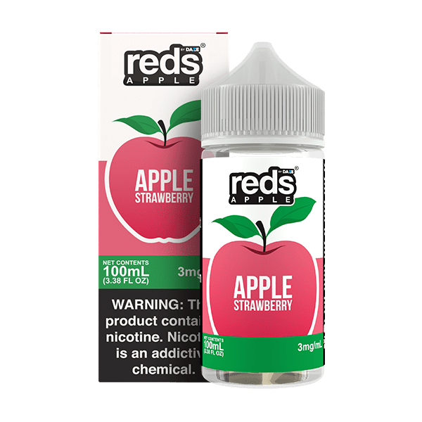 Red's Apple E-Juice by 7 Daze - 100mL — Apple Strawberry