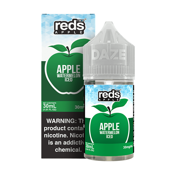 Red's Apple E-Juice by 7 Daze Salt - 30mL — Apple Watermelon ICED