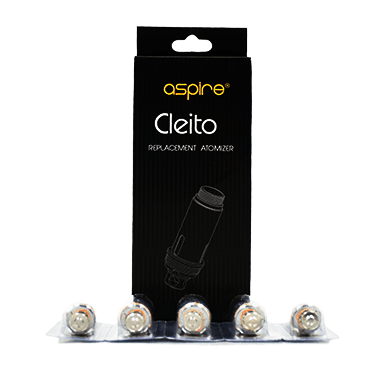 Aspire Cleito replacement vape coils, cylindrical metal and wick components for Aspire Cleito atomizer, designed for flavor and vapor production