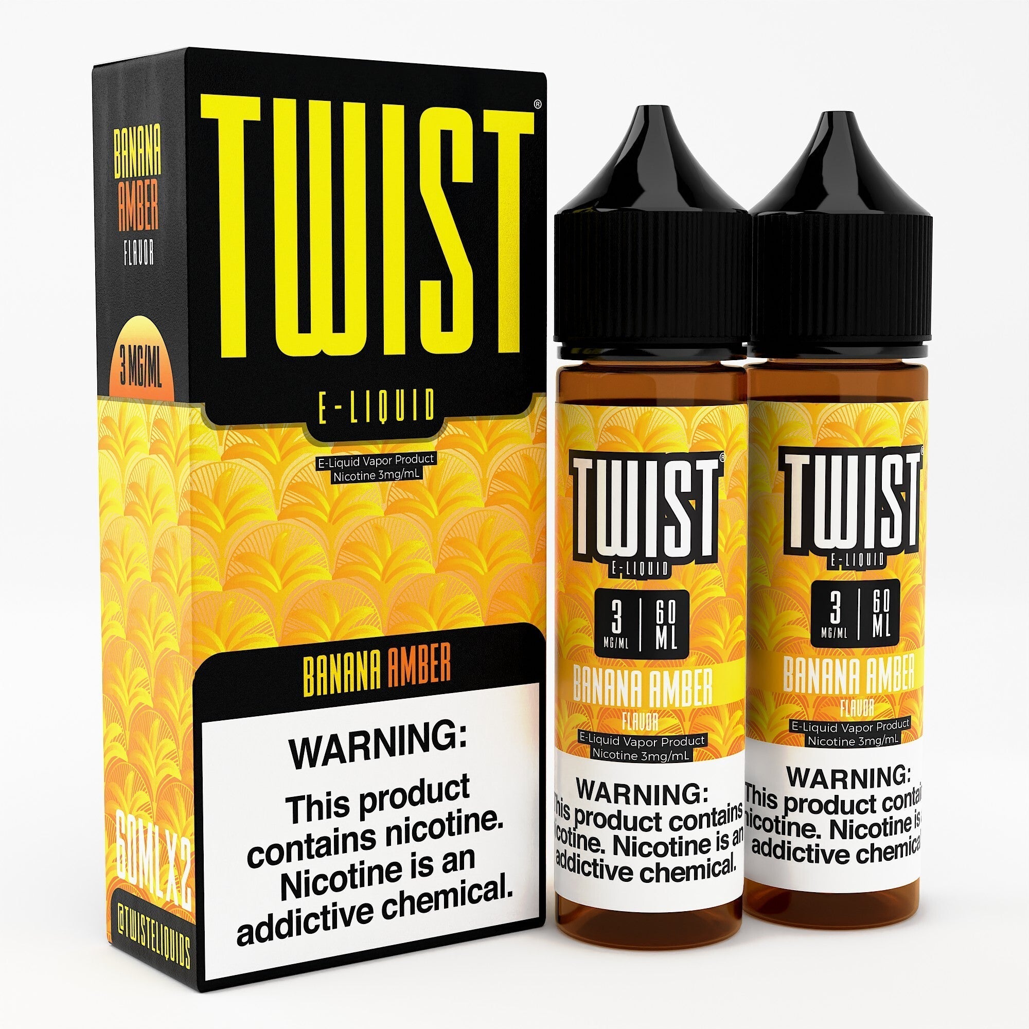 Twist E-Liquids - 120ml (60ml 2-Pack) — Banana Amber