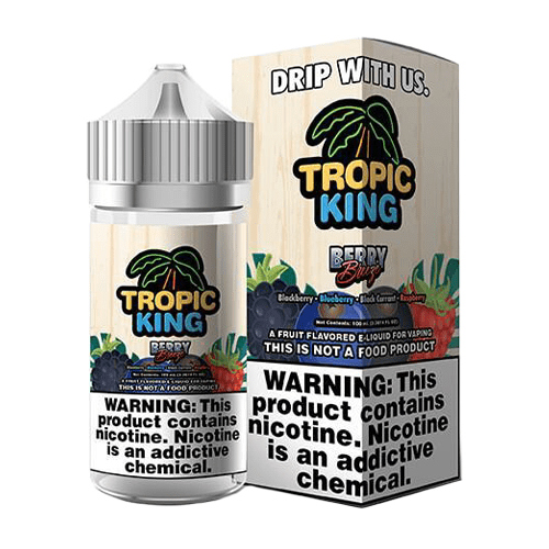 Berry Breeze SALT e-liquid by Candy King in 30mL bottle, featuring a fruity berry and tropical flavor blend.