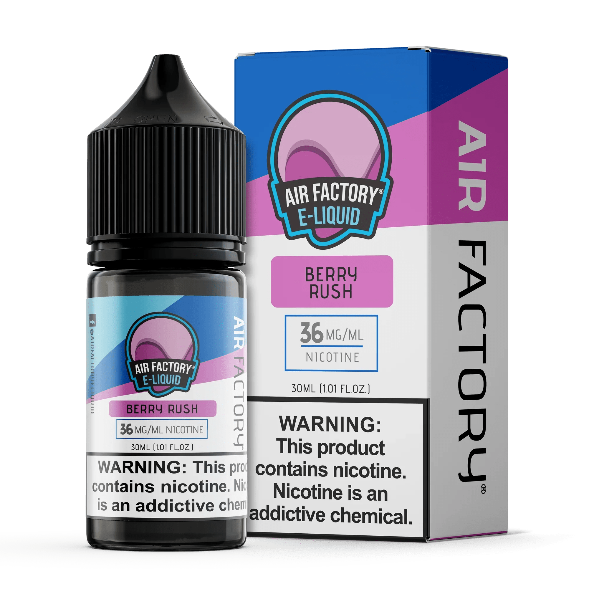 Air Factory E-Liquids Salt - 30mL — Berry Rush