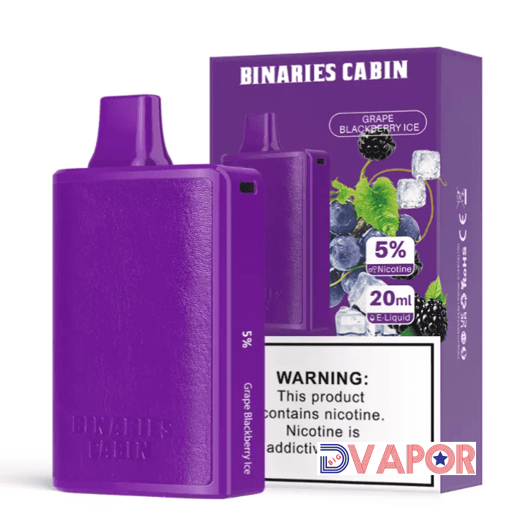 Binaries Cabin 10,000 Puff by Horizon Tech | 20ml — Grape Blackberry Ice