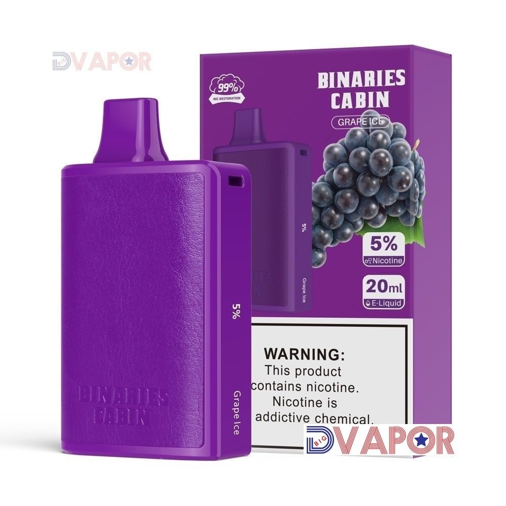 Binaries Cabin 10,000 Puff by Horizon Tech | 20ml — Grape Ice
