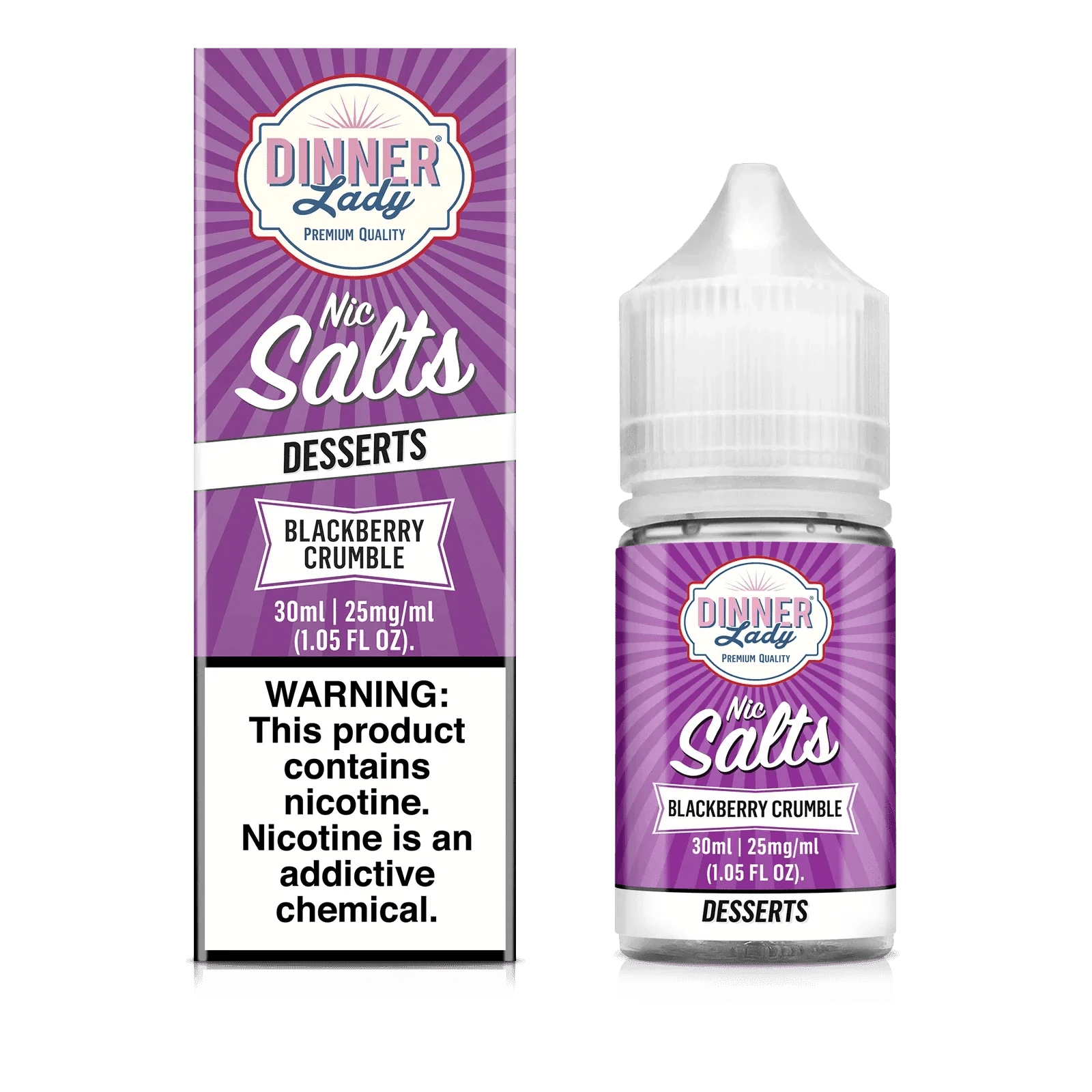 Dinner Lady Salt - 30mL — Blackberry Crumble
