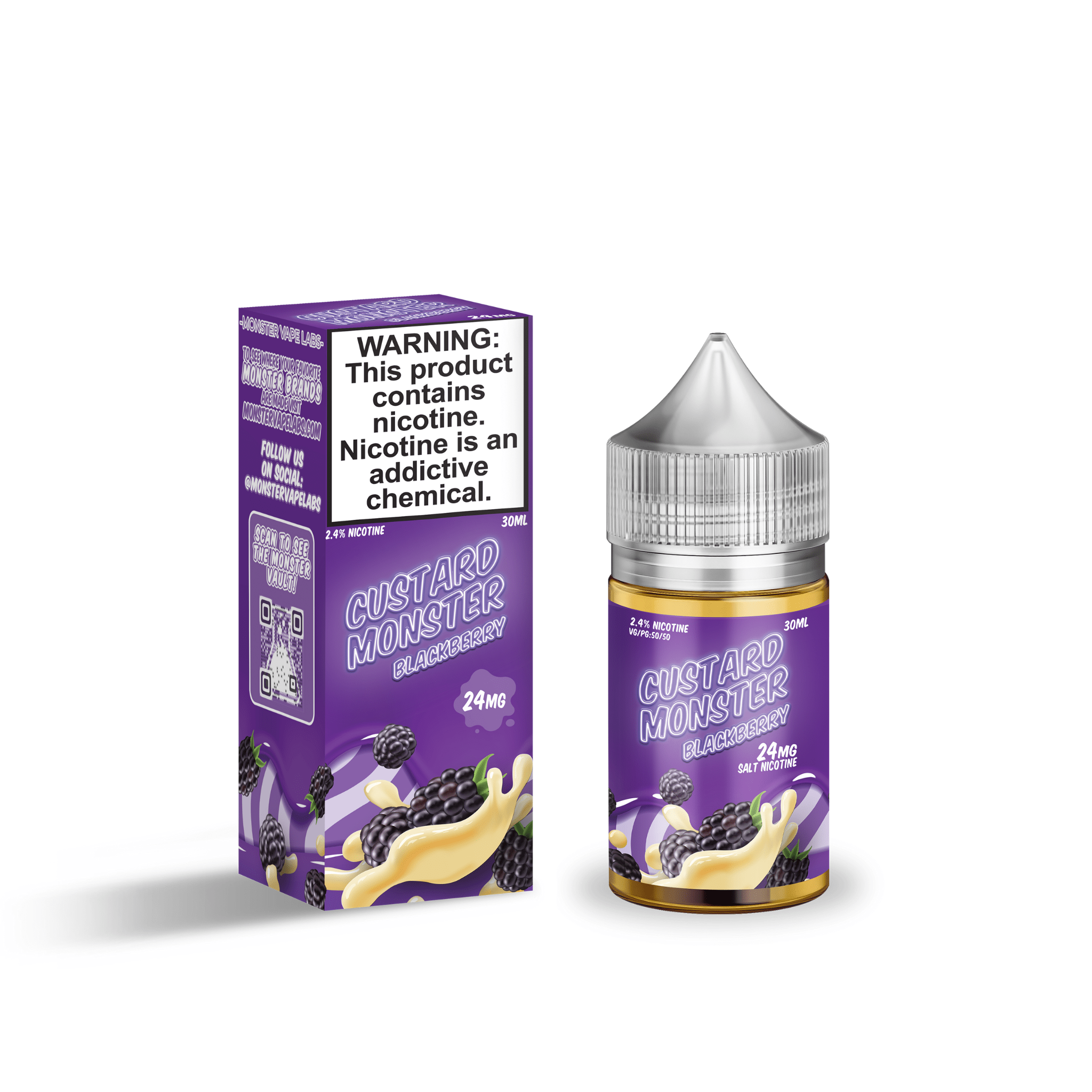 Custard Monster Salt - 30mL — Blackberry