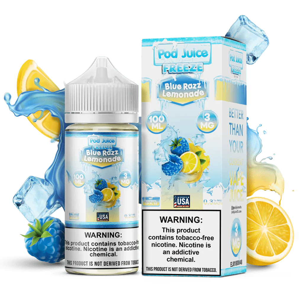 Pod Juice - 100mL — Blue Razz Lemonade FREEZE