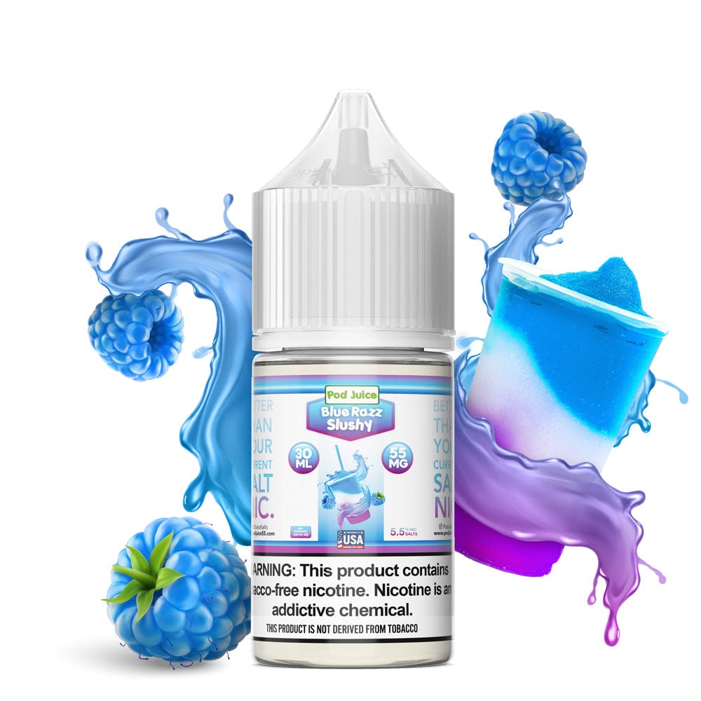 Pod Juice Salt - 30mL — Blue Razz Slushy