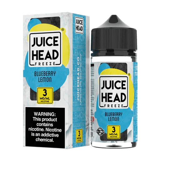 Blueberry Lemon Freeze e-liquid by Juice Head in a 100mL bottle, featuring a refreshing blueberry and lemon flavor.