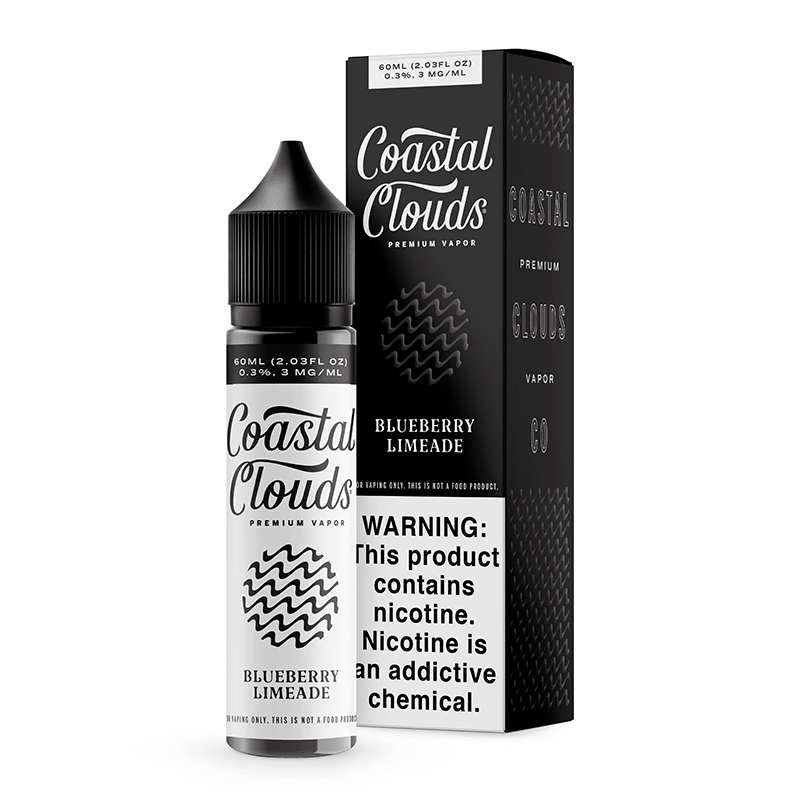 Blueberry Limeade e-liquid by Coastal Clouds in 60mL bottle, featuring fresh blueberries and zesty lime flavor.