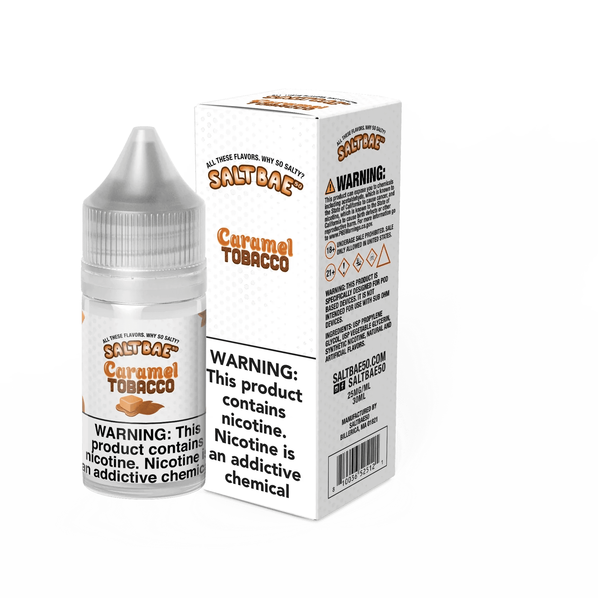 Salt Bae 50 - 30mL — Caramel Tobacco