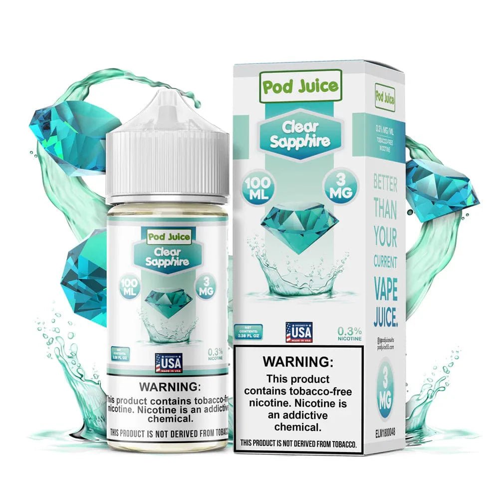 Pod Juice - 100mL — Clear Sapphire