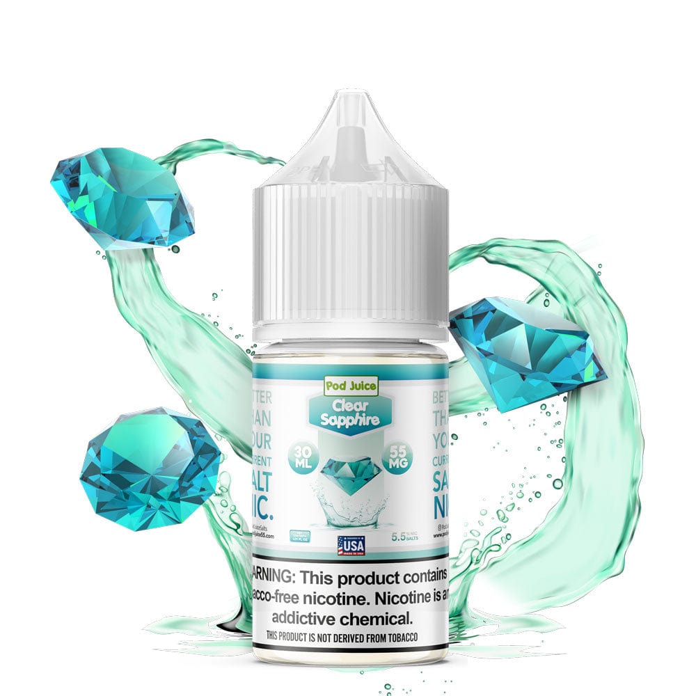 Pod Juice Salt - 30mL — Clear Sapphire