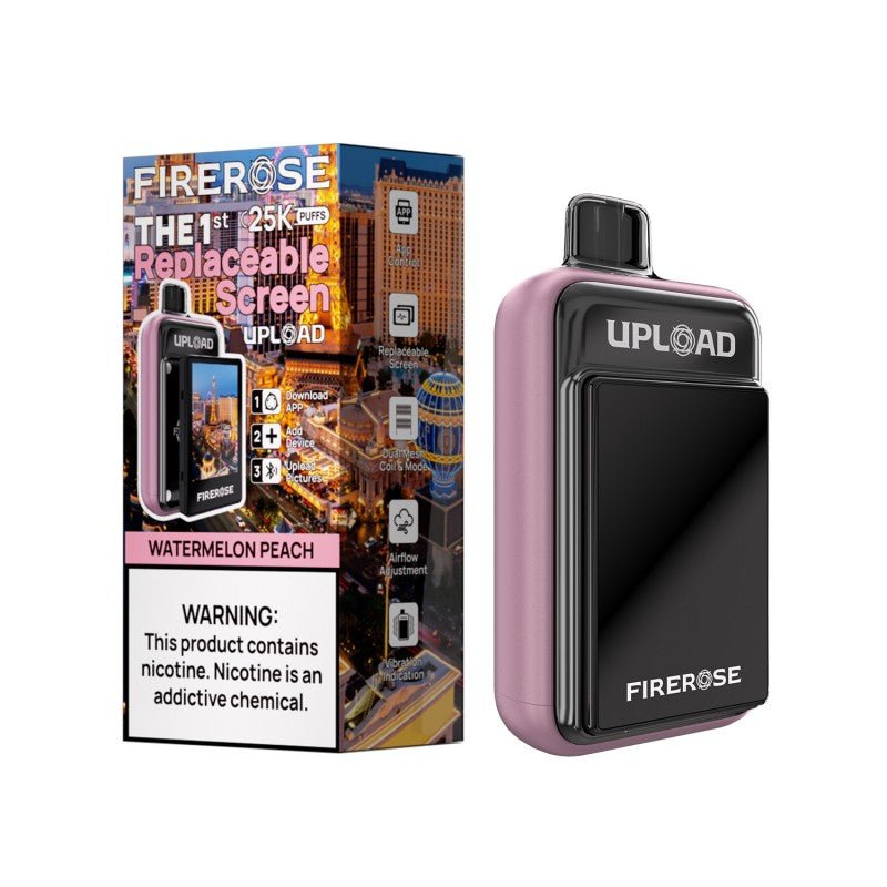 FireRose UPLOAD Vape Kit with Replaceable Color Screen — Watermelon Ice