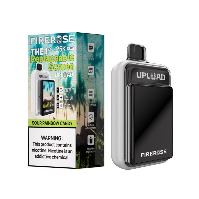 FireRose UPLOAD Vape Kit with Replaceable Color Screen — Sour Rainbow Candy