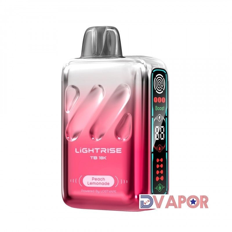 Lightrise TB 18K Disposable by Lost Vape | 5% 18ml — Peach Lemonade