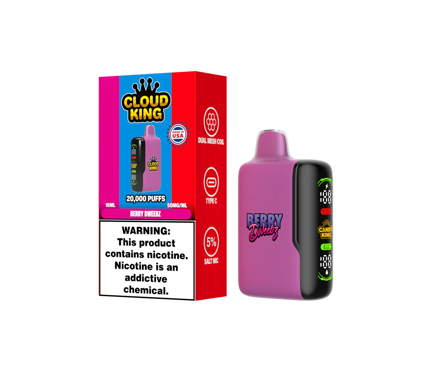 Cloud King CK20000 Disposable — Berry Dweebz