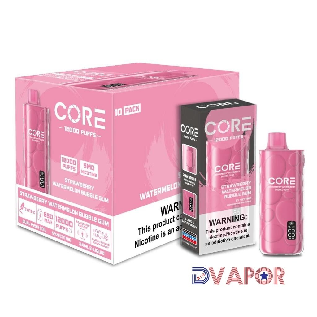 Core 12K Disposable — Strawberry Watermelon Bubble Gum