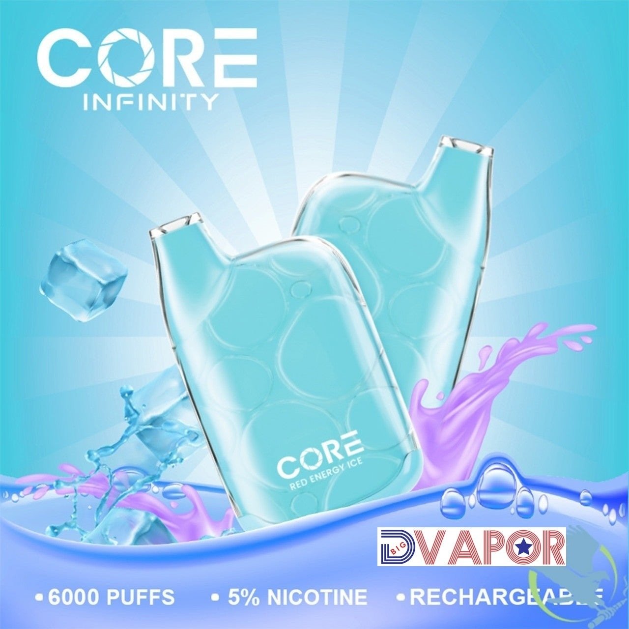 Core Infinity CR6000 Disposable | 6000 Puff — Red Energy Ice