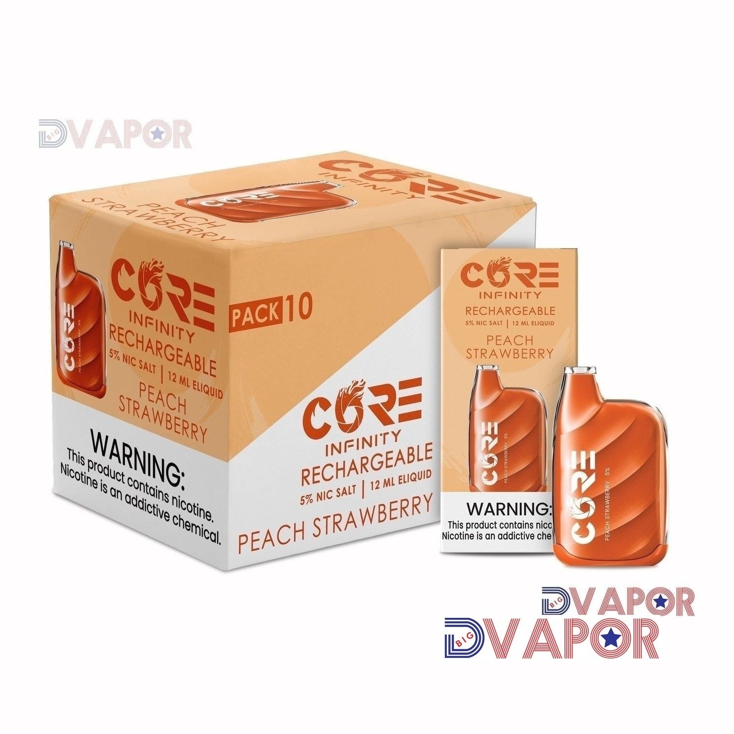 Core Infinity CR6000 Disposable | 6000 Puff — Peach Strawberry