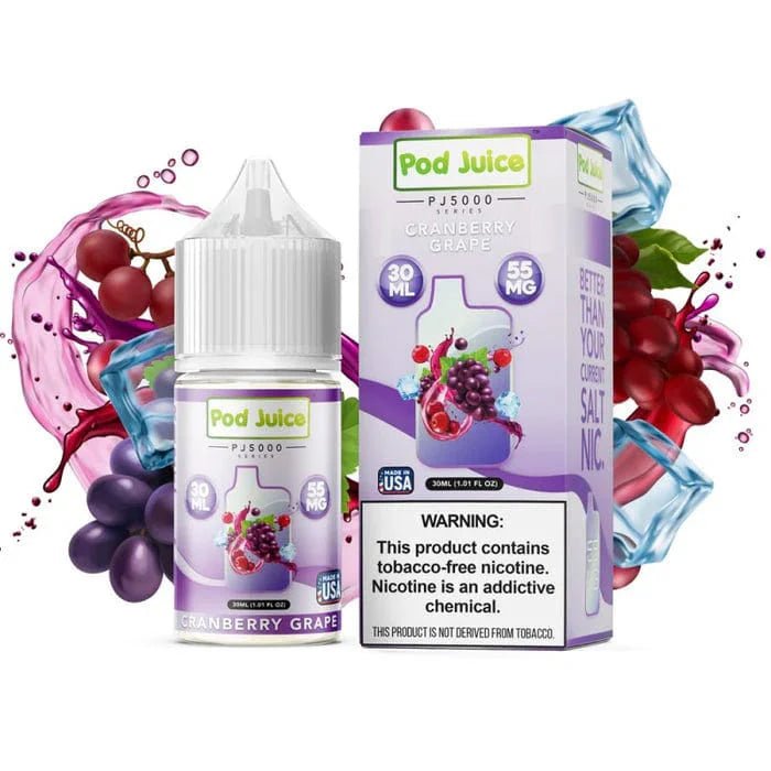 Pod Juice PJ5000 Salt - 30mL — Cranberry Grape PJ5000