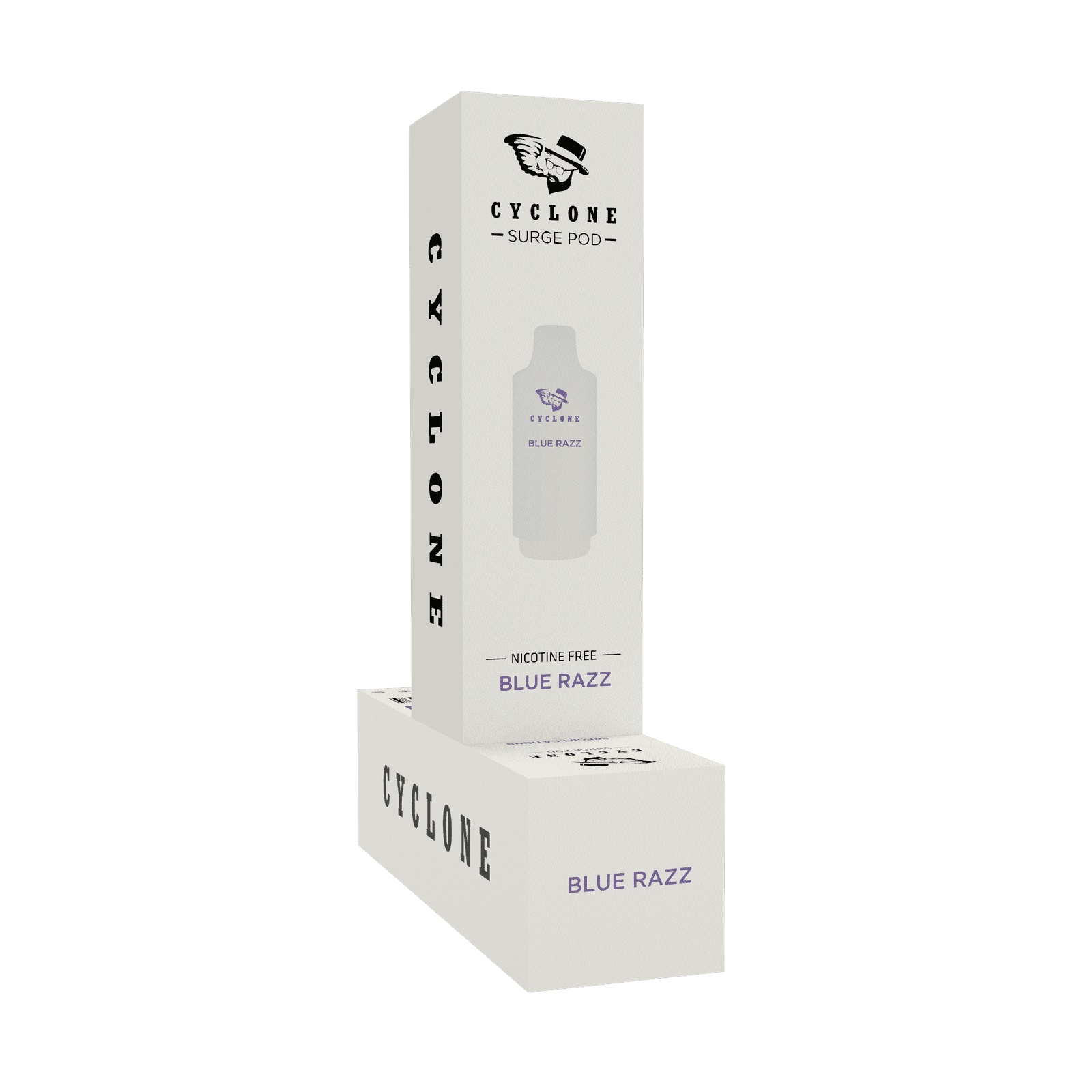 Cyclone Surge Nic Free 6000 Puff Refill Pods — Blue Razz