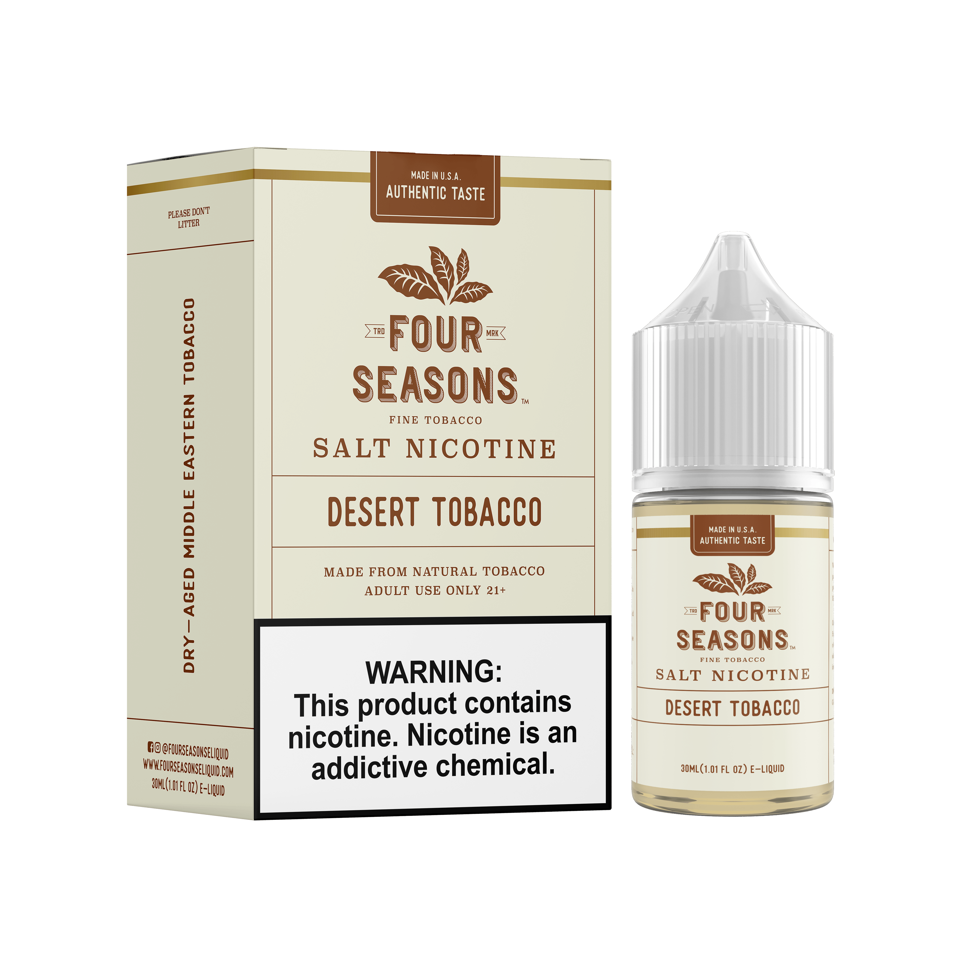Four Seasons Salt - 30mL — Desert Tobacco