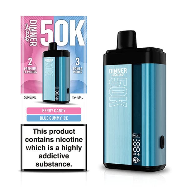 Dinner Lady 50K Puff Disposable — Berry Candy x Blue Gummy ICE