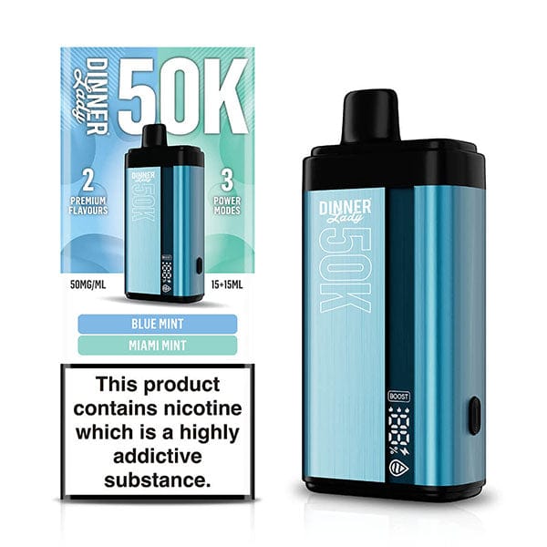 Dinner Lady 50K Puff Disposable — Blue Mint x Miami Mint