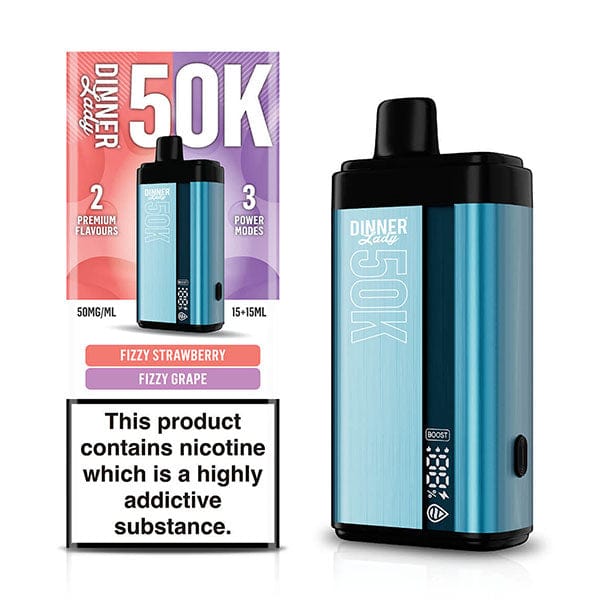 Dinner Lady 50K Puff Disposable — Fizzy Strawberry x Fizzy Grape