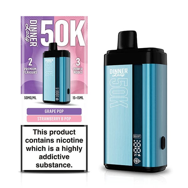 Dinner Lady 50K Puff Disposable — Grape Pop x Strawberry B-Pop