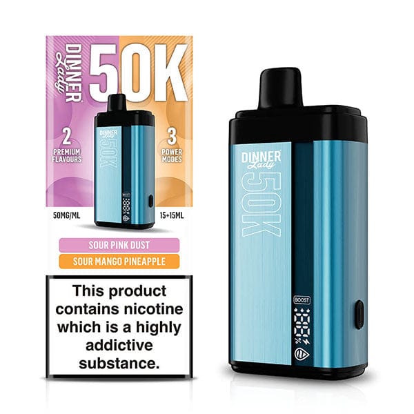 Dinner Lady 50K Puff Disposable — Sour Pink Dust x Sour Mango Pineapple