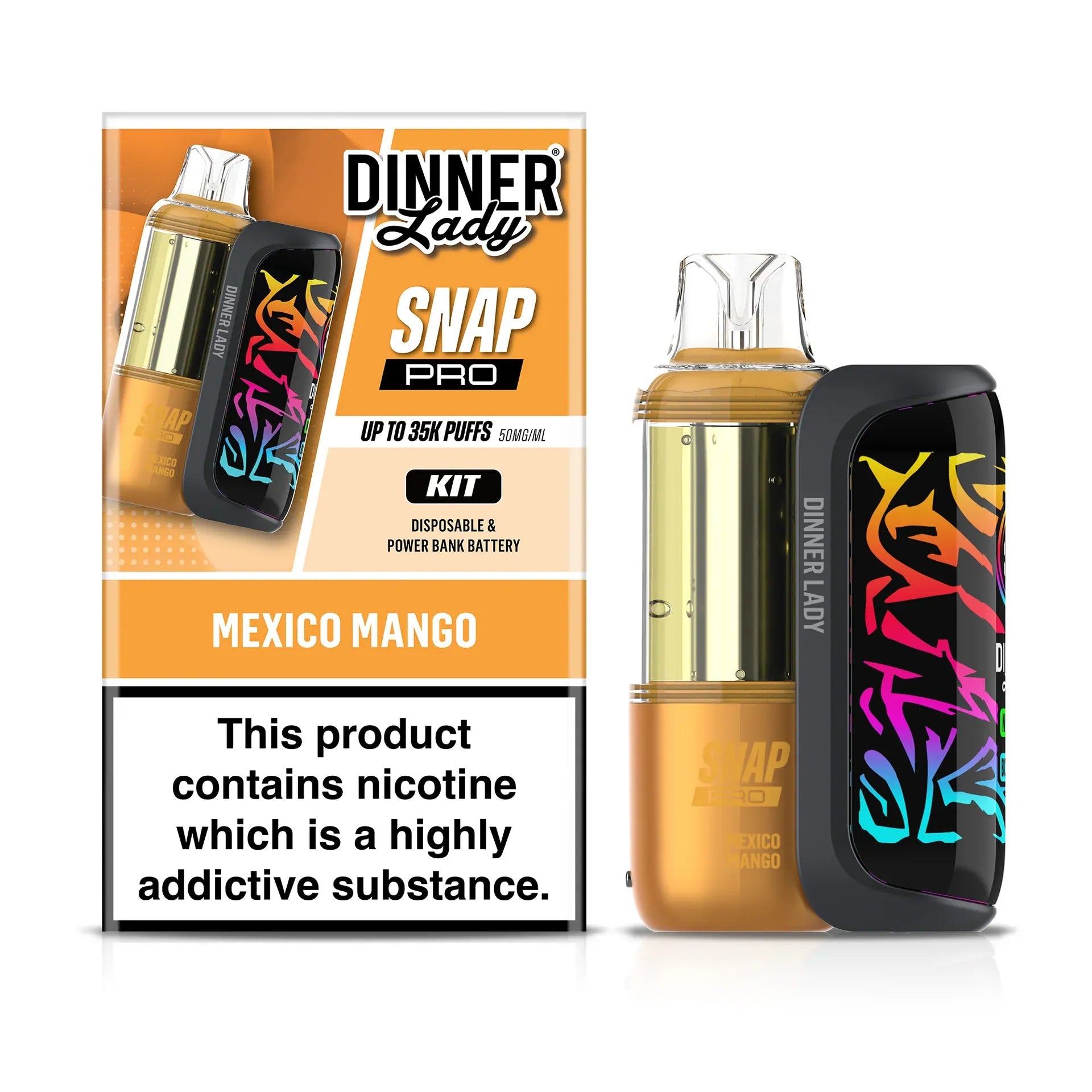 Dinner Lady Snap Pro 35K Disposable Kit — Mexico Mango