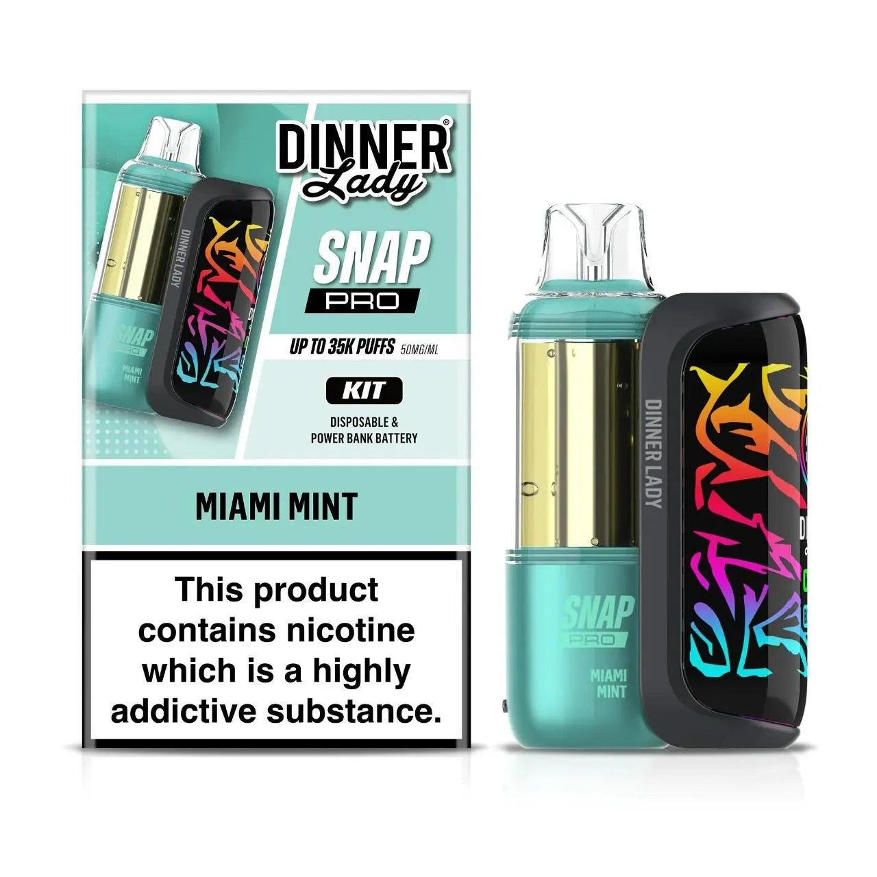 Dinner Lady Snap Pro 35K Disposable Kit — Peach Blue Slushy