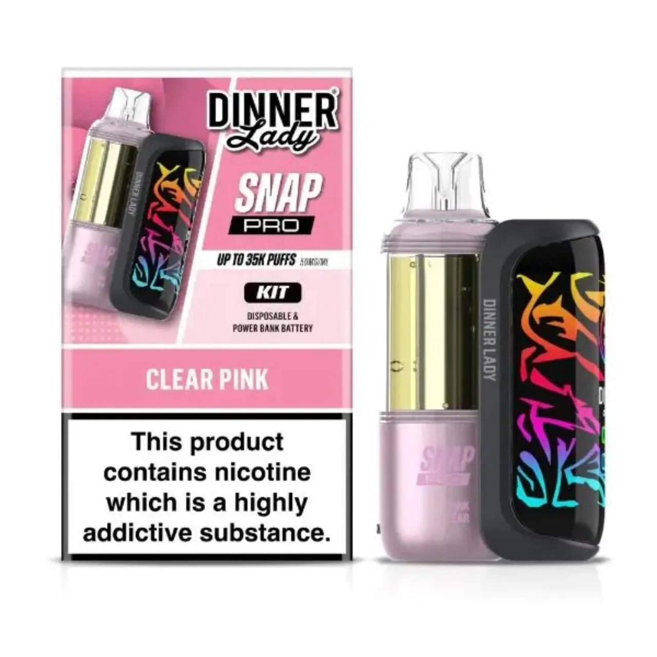 Dinner Lady Snap Pro 35K Disposable Kit — Raspberry Peach Lime