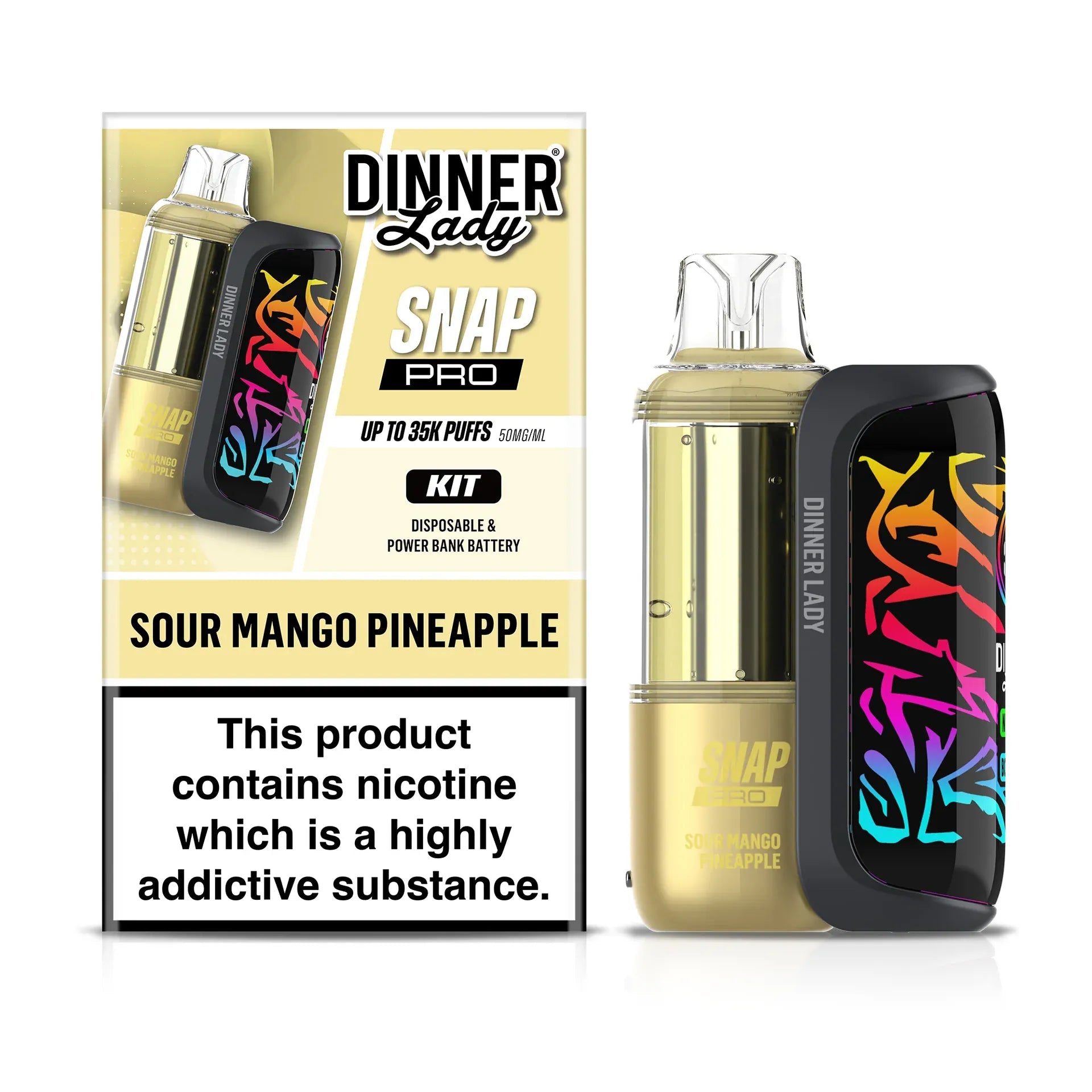 Dinner Lady Snap Pro 35K Disposable Kit — Sour Mango Pineapple