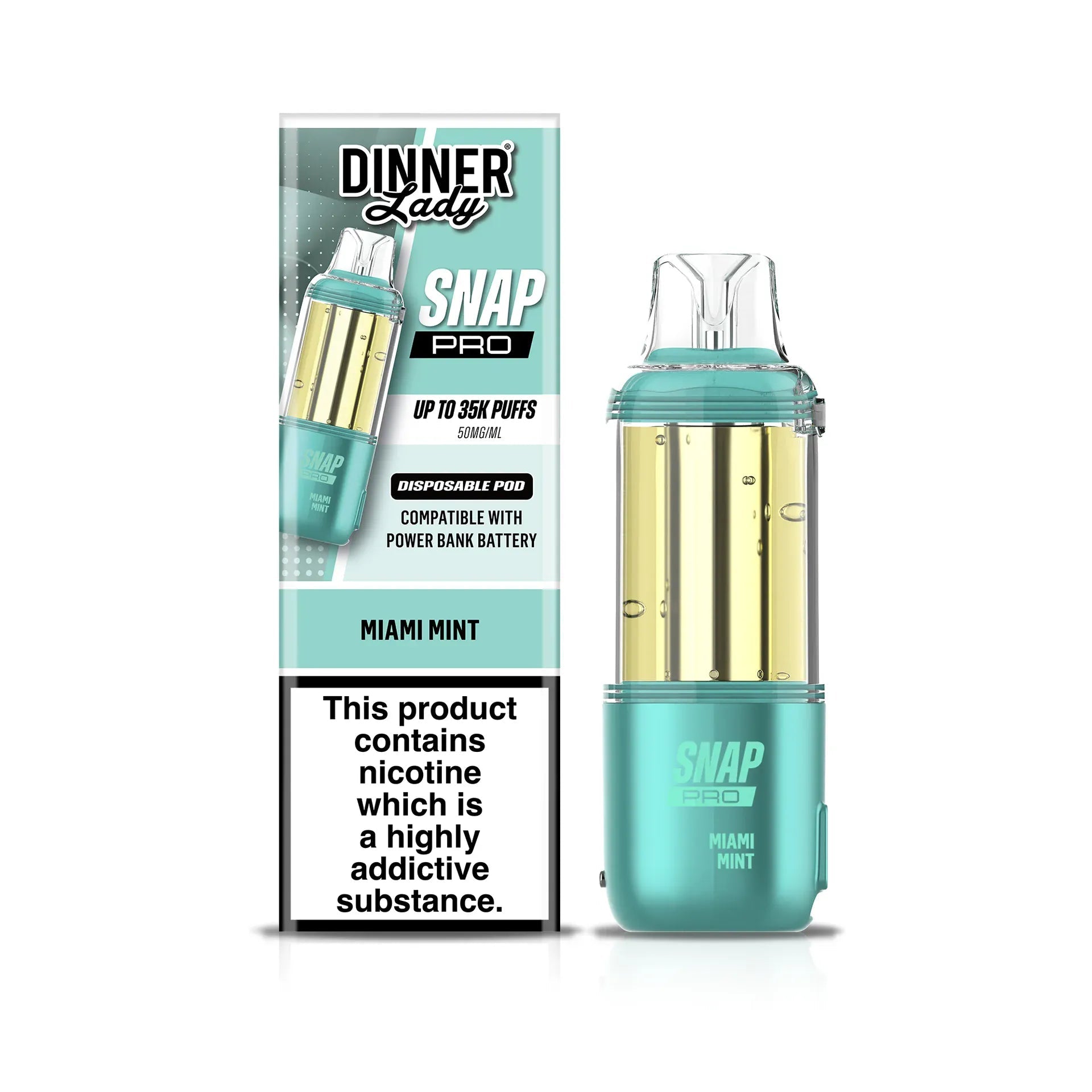 Dinner Lady Snap Pro 35K Disposable Pods — Miami Mint