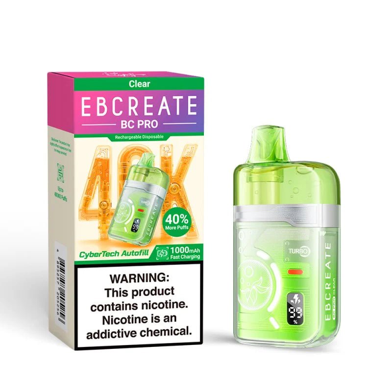 EBCREATE BC PRO 2026 | 40K Disposable — Clear