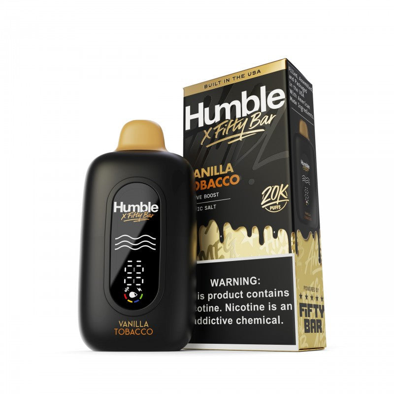 Fifty Bar 20K Disposable — Vanilla Tobacco (Humble X Fifty Bar)